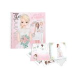 Album coloriage - topmodel dress me up - mariage - 24 pages spiral�es - 11 feuilles dautocollants