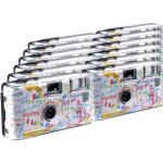 Topshot lot de 12 appareils photo jetables i mog di pour 27 photos avec flash (blanc)