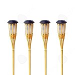 C torche de jardin 4 pièces torche solaire extérieure lumières 33 led haute luminosité 10lm lumière jaune ... C torche de jardin 4 pièces torche solaire extérieure lumières 33 led haute luminosité 10lm lumière jaune ...