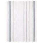 Torchons - lot de 2 - ray� gris stone - 50 x 70 cm - 100% coton