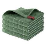 Torchons de cuisine en coton �ponge (305 x 305 cm) motif � carreaux doux et ultra absorbants lot de 4 ...