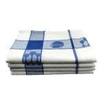 Torchons de cuisine (x4) 45 x 70 - 100% coton jacquard très absorbant bleu Torchons de cuisine (x4) 45 x 70 - 100% coton jacquard très absorbant bleu