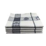 Torchons de cuisine (x4) 45 x 70 - 100% coton jacquard très absorbant gris Torchons de cuisine (x4) 45 x 70 - 100% coton jacquard très absorbant gris