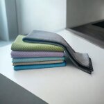 Torchon vaisselle sable - grand linge 50x80 cm microfibres kimo technologie anti microbienne certifi�s ...