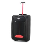 Tortue valise cabine souple légère à 2 roulettes polyester 600d (rose) Tortue valise cabine souple légère à 2 roulettes polyester 600d (rose)