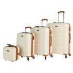 Tortue valises - set de 4 valises (3 valises + 1 vanity - 28cm + 55cm + 67cm + 77cm) - 4 roulettes 360 ...