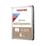 Toshiba - n300 - disque dur interne - 6tb (512mb) - 7200 tr / min - nas hard drive