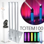 Totem 100cm alu pour jeu de lumire lyre - structure alu dj idal portique pied pont dclairage - pa ...