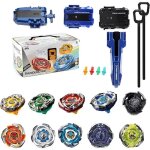 Toupies burst spinning 10pcs - m�tal fusion avec 3 lanceurs - jeu de bataille