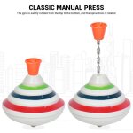 Toupie  pousser - okumggyj - jouet led et musique - 11x11x11 cm - pour enfants  partir de 3 ans