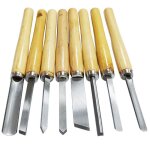 Ensemble de 8 outils de tour à bois jeu de ciseaux pour les outils faits à la main sculpture façonnage ... Ensemble de 8 outils de tour à bois jeu de ciseaux pour les outils faits à la main sculpture façonnage ...