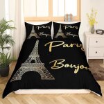 Tour eiffel parure de lit housse de couette paris parure de lit pour enfants garons filles paris cityscape ...