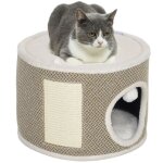 Tour griffer chat - pawhut - hauteur de 30 cm - avec sisal pour gratter dessus en peluche coussins amovibles ... Tour griffer chat - pawhut - hauteur de 30 cm - avec sisal pour gratter dessus en peluche coussins amovibles ...