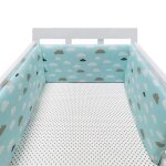 Tour de lit b�b� 200 x 30 cm coussin barri�re anti - collision pour berceau contour lit b�b� respirant ...