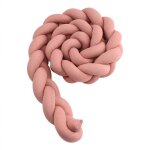 Tour de lit bb 3 tissages serpent tress pare - choc velours dcoration chambre bb - 3m