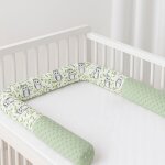 Tour de lit bebe200 * 13cmcontour de lit bebe en pur coton detachable cylindrique anti - collision vert ...