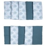 Tour de lit modulable &amp respirant imprim� palmiers / vert palm springs