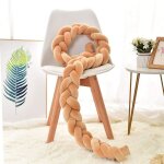Tour de lit tress en forme de serpent coussin de protection pour nouveau - n longueur 3 m