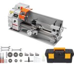 Tour  mtaux 7 x 16 - duoku - tour dtabli de prcision 800w - vitesse variable 150 - 2500 rpm mandrin ...