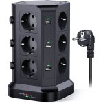 Tour multiprise parafoudre et surtension(4000w / 16a) multiprise electrique avec 6 ports usb et 12 prises ... Tour multiprise parafoudre et surtension(4000w / 16a) multiprise electrique avec 6 ports usb et 12 prises ...