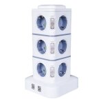 Tour multiprise12 prises multiprise electrique - 2500w / 10a - avec 4 ports usbmulti prises lectriques ...