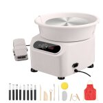 Tour de potier - duoku - 11 pouces 450 w - avec pédale et Écran tactile lcd - roue en céramique à entraînement ... Tour de potier - duoku - 11 pouces 450 w - avec pédale et Écran tactile lcd - roue en céramique à entraînement ...