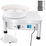 Tour de potier - duoku - 25 cm 280w - machine de formage de poterie �lectrique avec p�dale - pour lartisanat ...