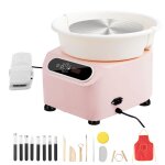 Tour de potier - duoku - yt - 37 - 11 pouces - 450 w - entra�nement direct - rose