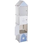 Tour de rangement colonne gris - atmosphera for kids - tour de rangement - contemporain - design