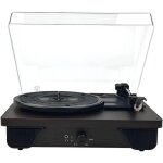 Tourne - disque bluetooth design r�tro compatible avec les disques 7 / 10 / 12 pouces 33 / 45 / 78 tours ...