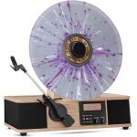 Tourne - disque vertical fuse bluetooth avec haut - parleurs int�gr�s ? platine vinyle 33 / 45 tr / min ...