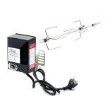 Tournebroche - inox - 70 cm - 10 kg - moteur puissant - grillades uniformes