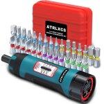 Tournevis dynamomtrique 1 / 4 1 - 8 nm - bleu - outil de vlo - haute prcision 4 % - 31 pices