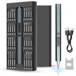 Tournevis �lectrique sans fil 82 en 1 avec 3 �clairages led avec 64 embouts magn�tiques tournevis de ...