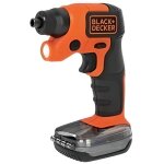 Tournevis electrique sans fil black + decker 3, 6v avec 31 embouts de vissage