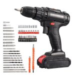 Tournevis sans fil perceuse sans fil 2 batteries 21 v pour percer les murs le bois et le métal Tournevis sans fil perceuse sans fil 2 batteries 21 v pour percer les murs le bois et le métal