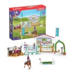 Tournoi questre entre amis coffret schleich avec 86 lments inclus dont 1 cheval multicolore tournoi ...
