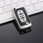 Tpu en cuir 3 boutons voiture télécommande clé housse pour citroen c2 c3 c4 c5 c6 c8 pour peugeot 107 ... Tpu en cuir 3 boutons voiture télécommande clé housse pour citroen c2 c3 c4 c5 c6 c8 pour peugeot 107 ...