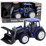Tracteur agricole - leantoys - 1:18 - godet mobile - lumires - sons bleus