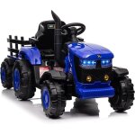 Tracteur lectrique enfants 12v remorque amovible double moteur 35w voiture lectrique 6 pneus avec tlcomman ...