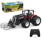 Tracteur rc - tracteur radiocommand� avec chargeur frontal - jouet enfant d�s 3 ans