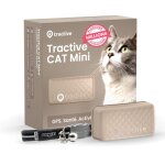 Collier gps - tractive - cat mini - moniteur de sant� - marron - pour chat