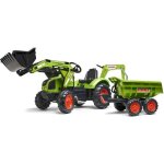 Tractopelle  pdales claas - falk - volant directionnel selle pivotante & excavatrice remorque - fabriqu ...