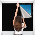 Trahoo - 100x145cm volet interieur fenetre sans percage avec 35 velcros et 6 ventouses film store occultant ... Trahoo - 100x145cm volet interieur fenetre sans percage avec 35 velcros et 6 ventouses film store occultant ...