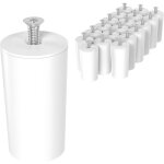 Trahoo - bute tampon pour volets roulants set de 20 pices 40mm avec vis blanc bute protection de volet ...