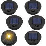Trahoo - lampe solaire de rechange6 pices 7cm remplacement de couvercles solairestanche panneau solaire ...