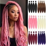 Trahoo - pre stretched braiding hair 4 faisceaux 24 pouces bleu synthétique easy braids yaki extensions ... Trahoo - pre stretched braiding hair 4 faisceaux 24 pouces bleu synthétique easy braids yaki extensions ...
