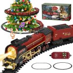 Train �lectrique - pimpimsky - locomotive � vapeur classique - t�l�commande - lumi�res - fum�e r�aliste ...