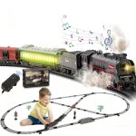 Train electrique nol enfant marsee jouet de train rtro tlcommande circuit trains vapeur electrique ...