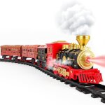 Train �lectrique avec vapeur son et lumi�re circuit enfant electrique avec batterie rechargeable jouet ...